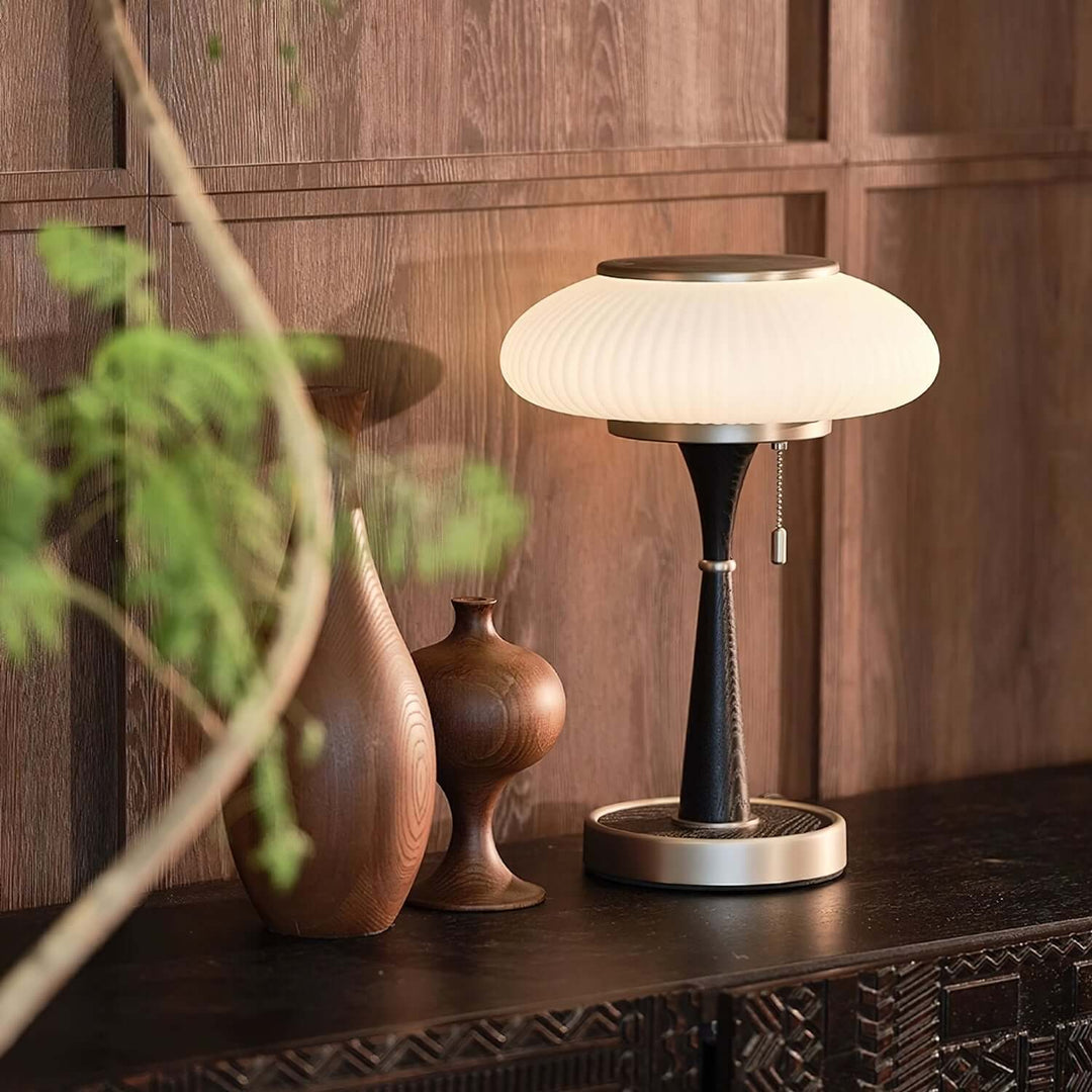 Elegant Bordlampe i Svampeform - 36cm