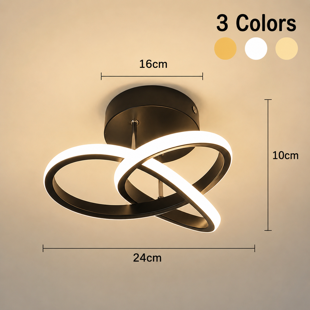 Moderne LED Loftlampe med 3 Ringe