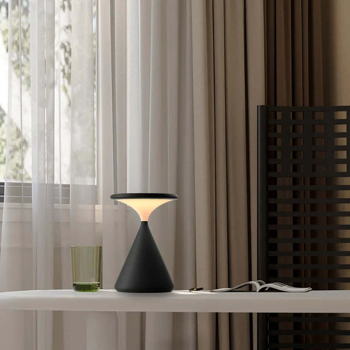 Ledningsfri Bordlampe i Timeglas Design