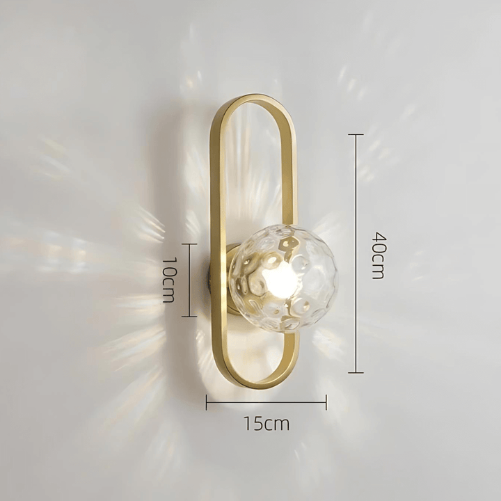 Elegant LED Væglampe m/ Matteret Glas - 40cm