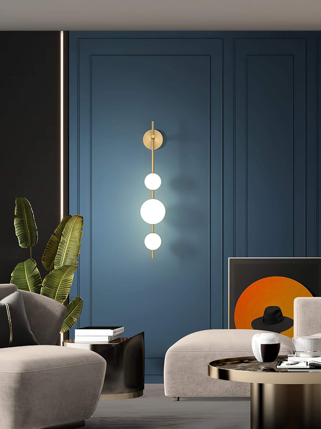 Elegant Globe Væglampe i Glas