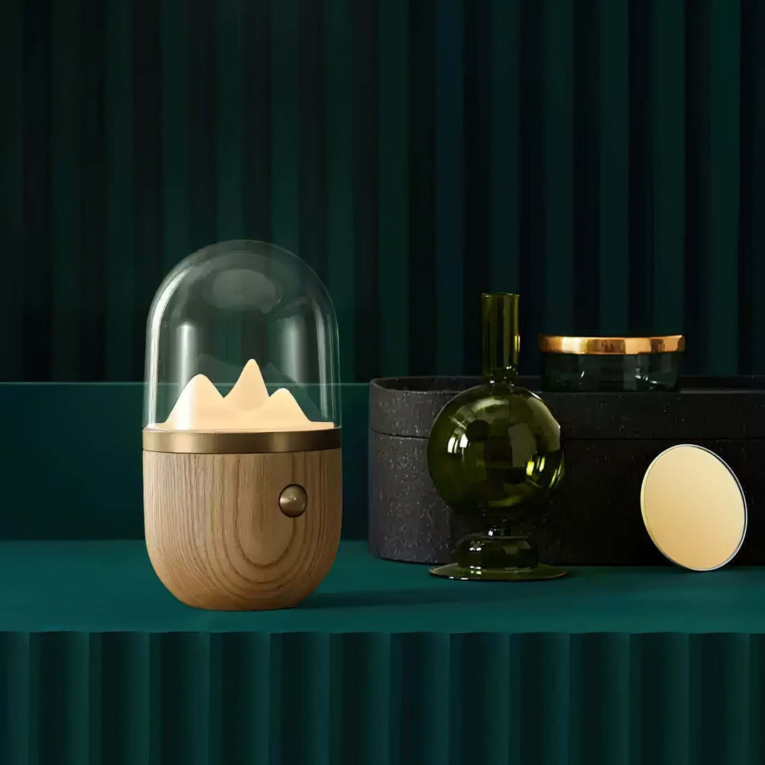 Stemningsfuld Bjergtop Natlampe