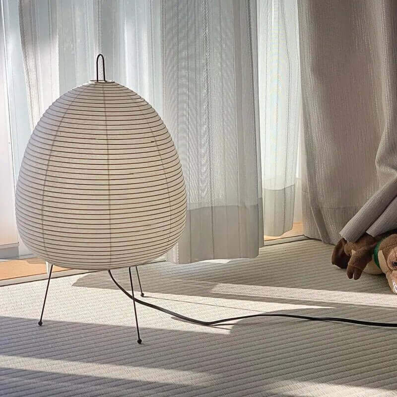 Japansk Rispapirslampe LED Bordlampe