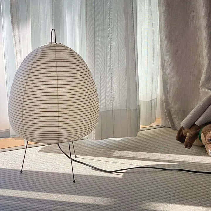 Japansk Rispapirslampe LED Bordlampe