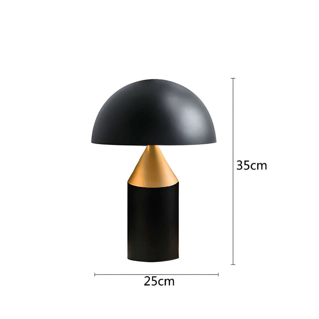 Elegant Bordlampe i Metal og Glas - Vintage Design