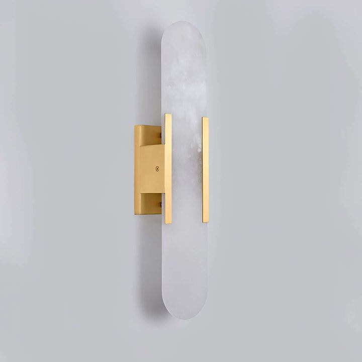 Alabast Væglampe, Aflang Design