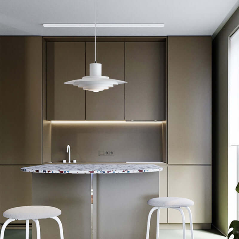 Moderne LED Pendellampe i Aluminium - 35cm