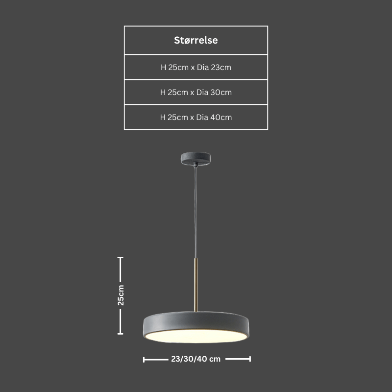 Modern LED-Pendel Lampe - Justerbar Højde