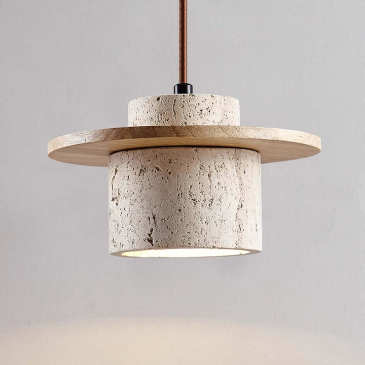 Elegant Travertin Pendellampe