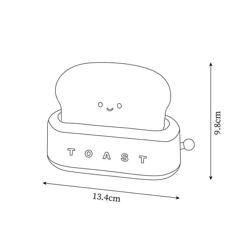 Genopladelig Brødrister Natlampe - Hyggelig Dekoration