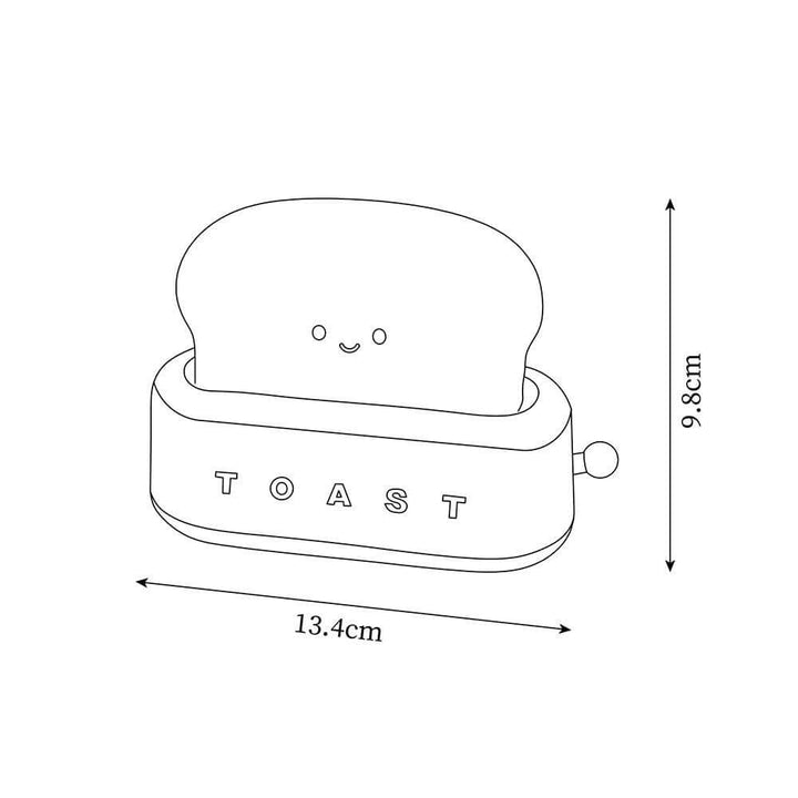 Genopladelig Brødrister Natlampe - Hyggelig Dekoration