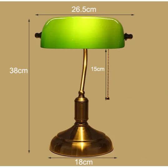 Elegant Glas Bordlampe - Klassisk Europæisk Design