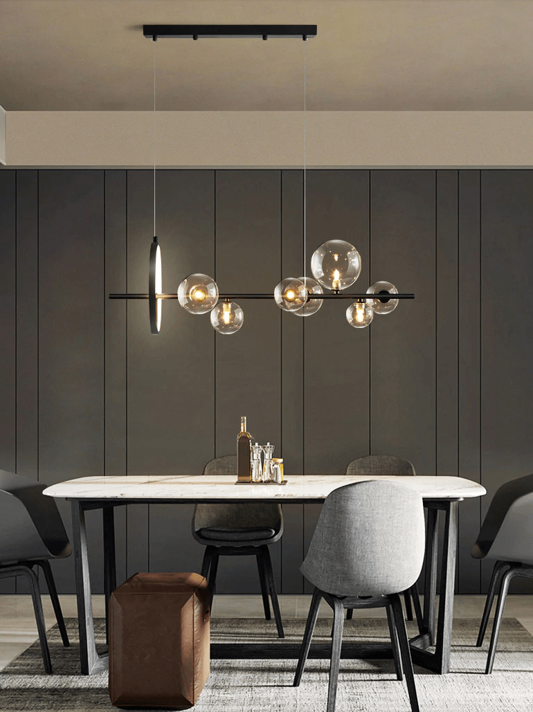 Elegant Glas Boble Lysekrone
