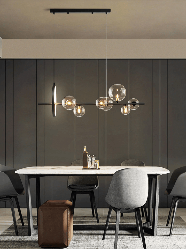 Elegant Glas Boble Lysekrone
