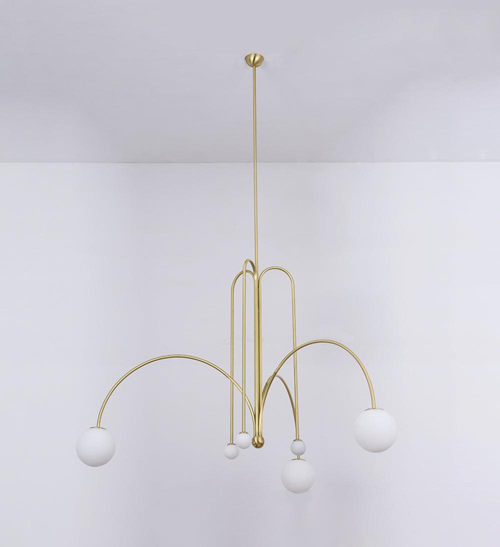 Elegant Pendel Lampe i Glas & Metal - 75/100cm
