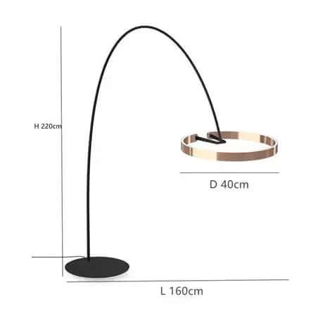 Elegant LED Gulvlampe - Skandinavisk Design