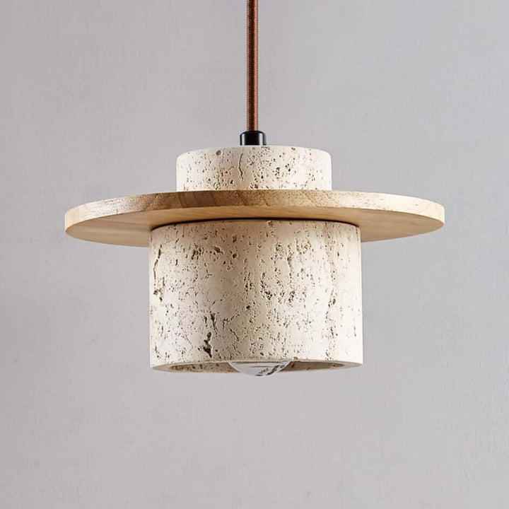 Elegant Travertin Pendellampe