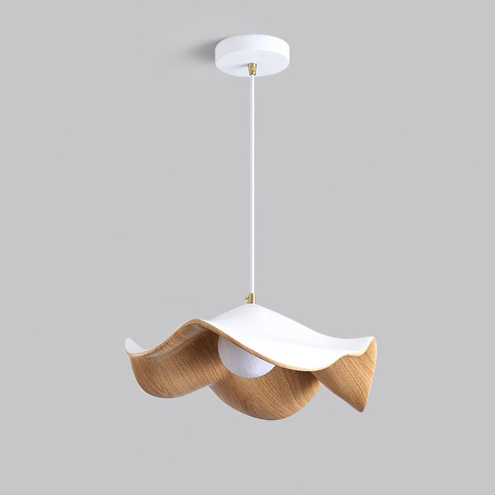 Unik Lotus Pendellampe i Harpiks & Metal