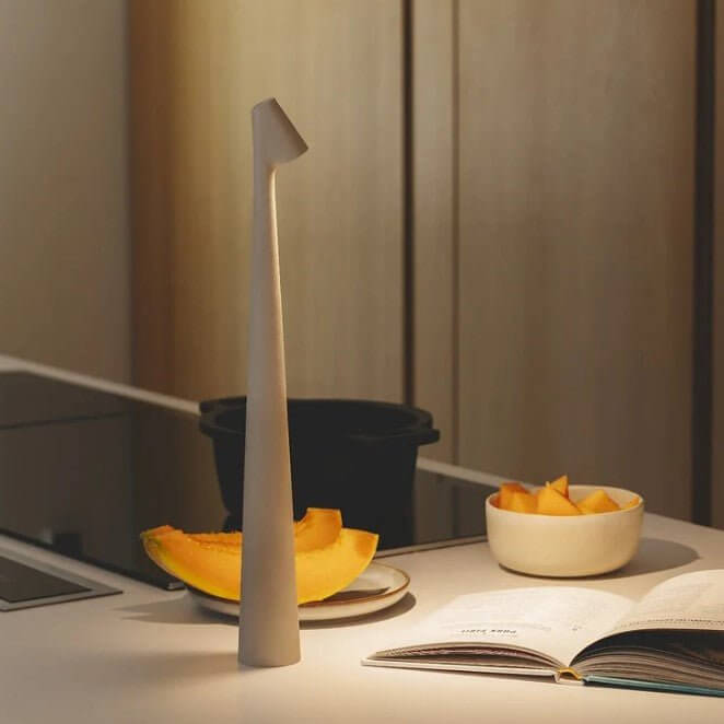 Bærbar LED Bordlampe i Aluminium - 35/45cm