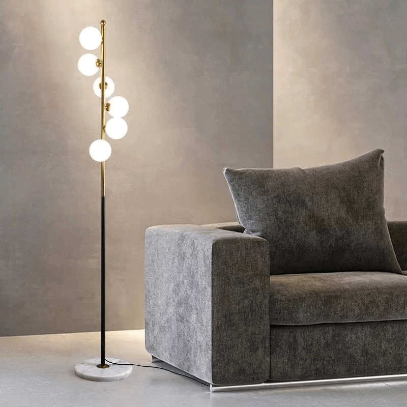 Elegant Nordisk Gulvlampe i Glas