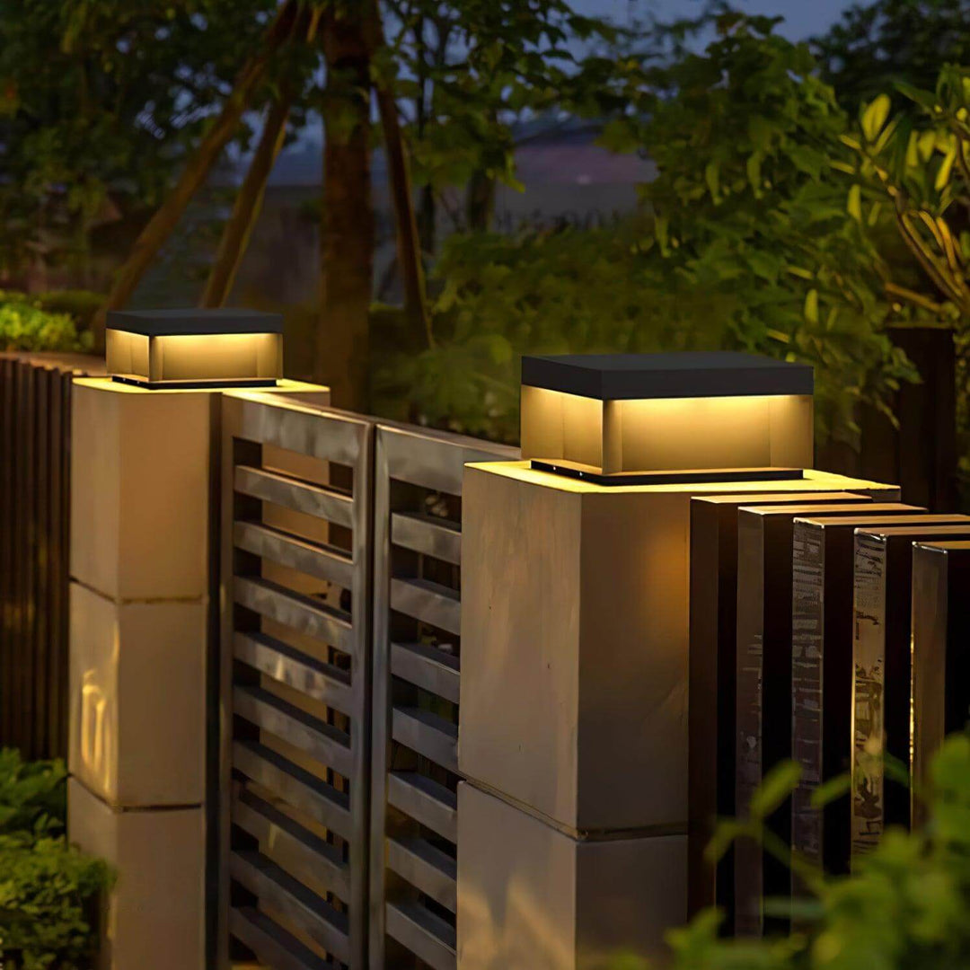 Udendørs LED Stolpelampe med Solenergi