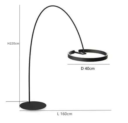 Elegant LED Gulvlampe - Skandinavisk Design