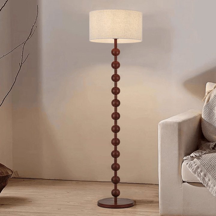 Elegant Gulvlampe i Træ - Japandi Stil