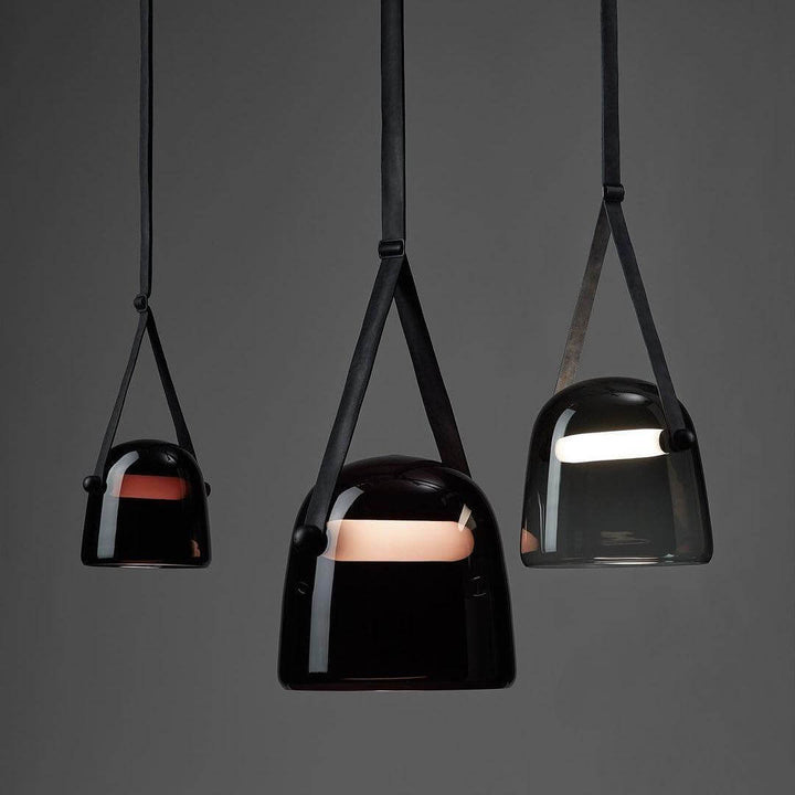 Elegant Pendellampe i Metal og Glas - 20cm