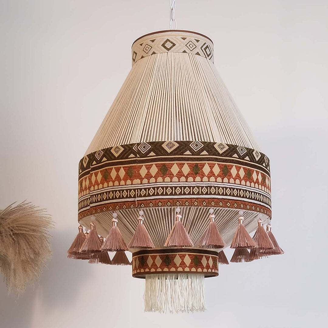 Boheme Pendellampe med Frynser