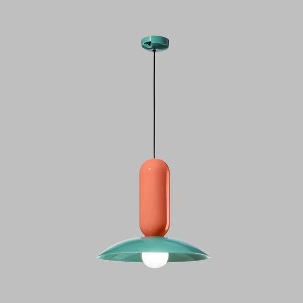 Farverig Metal Pendellampe - 30/40cm