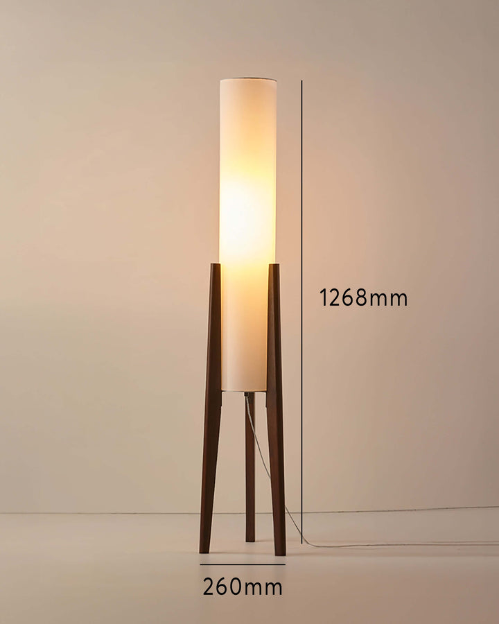 Elegant Gulvlampe i Valnøddetræ | Skaber Hygge