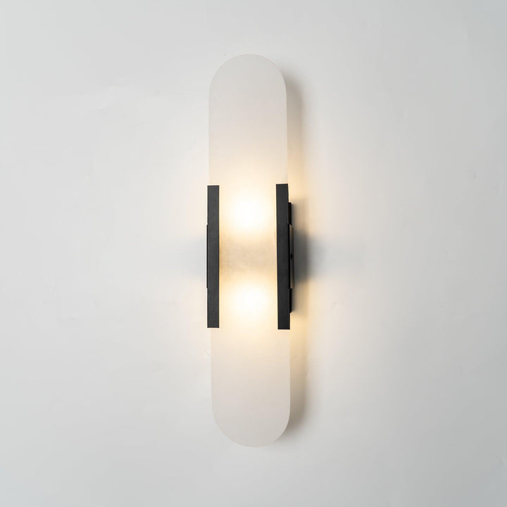 Alabast Væglampe, Aflang Design