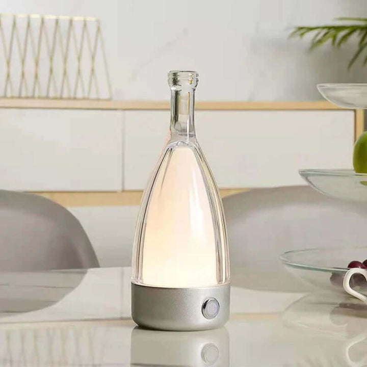Genopladelig LED Vinflaske Natlampe