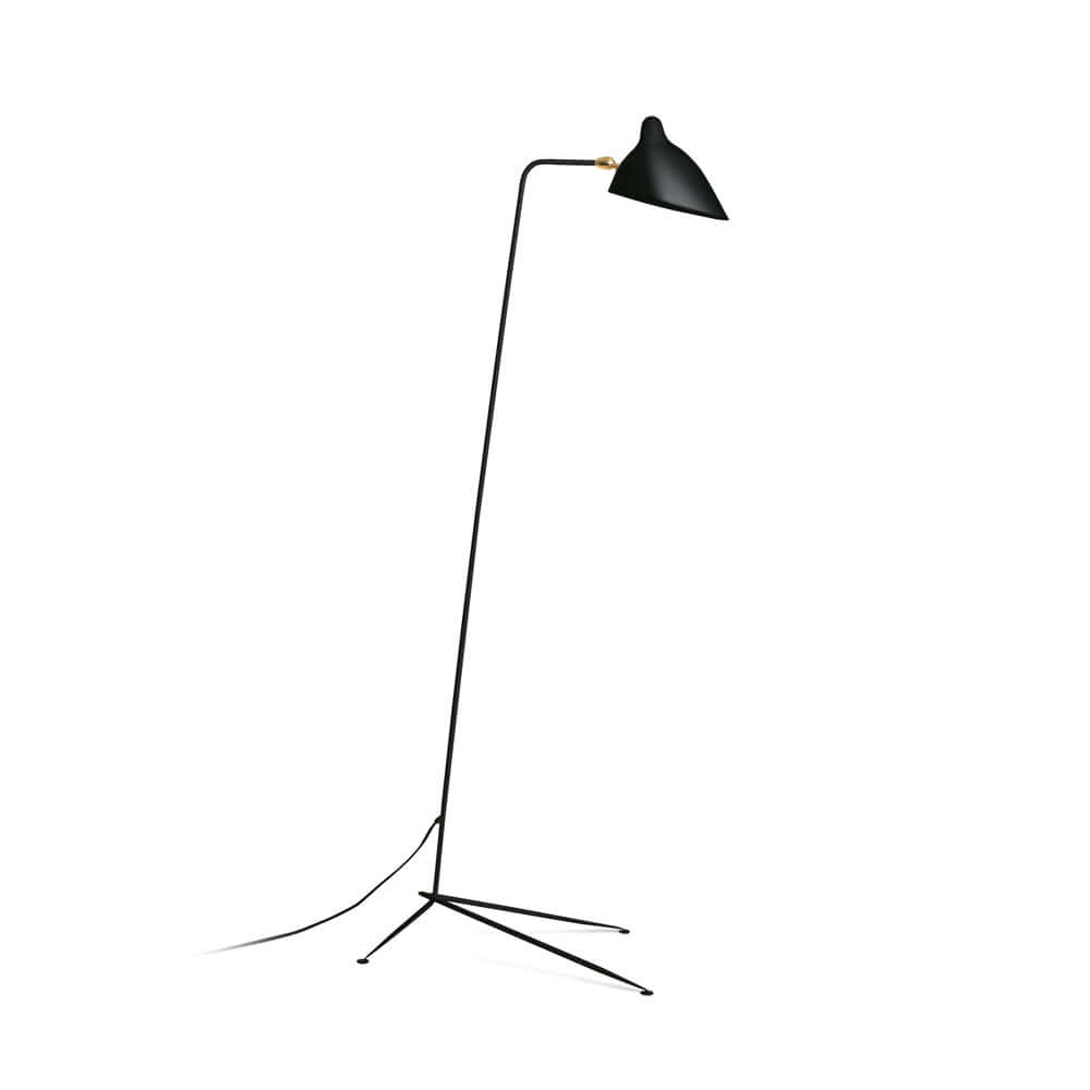 Justerbar 3-armet gulvlampe i metal
