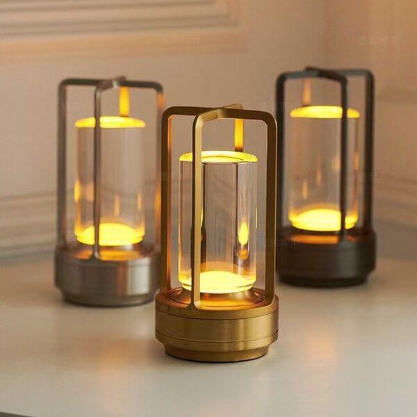 Krystal Lanterne Lampe - LED Bordlampe