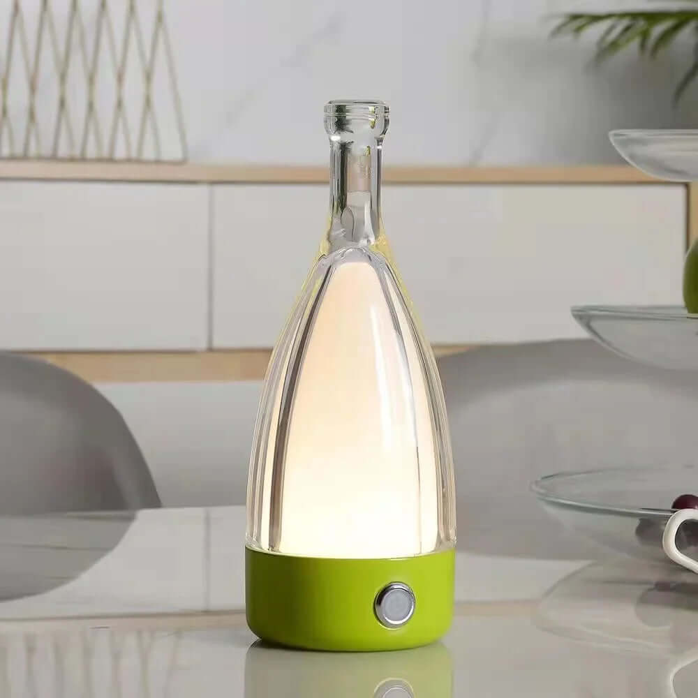Genopladelig LED Vinflaske Natlampe