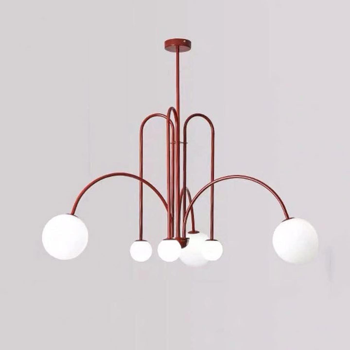 Elegant Pendel Lampe i Glas & Metal - 75/100cm