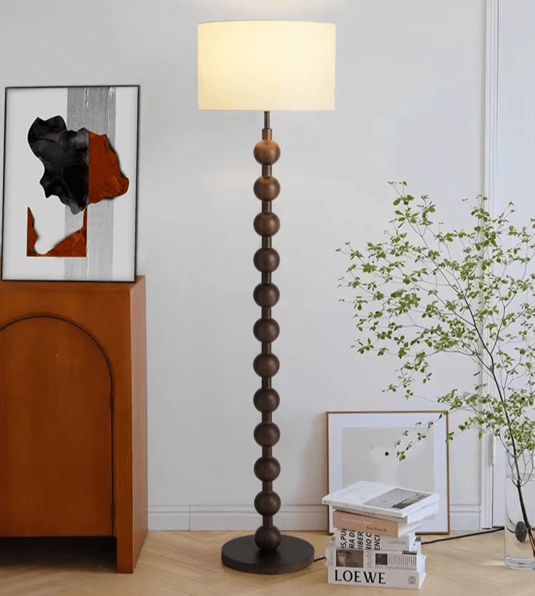 Elegant Gulvlampe i Træ - Japandi Stil