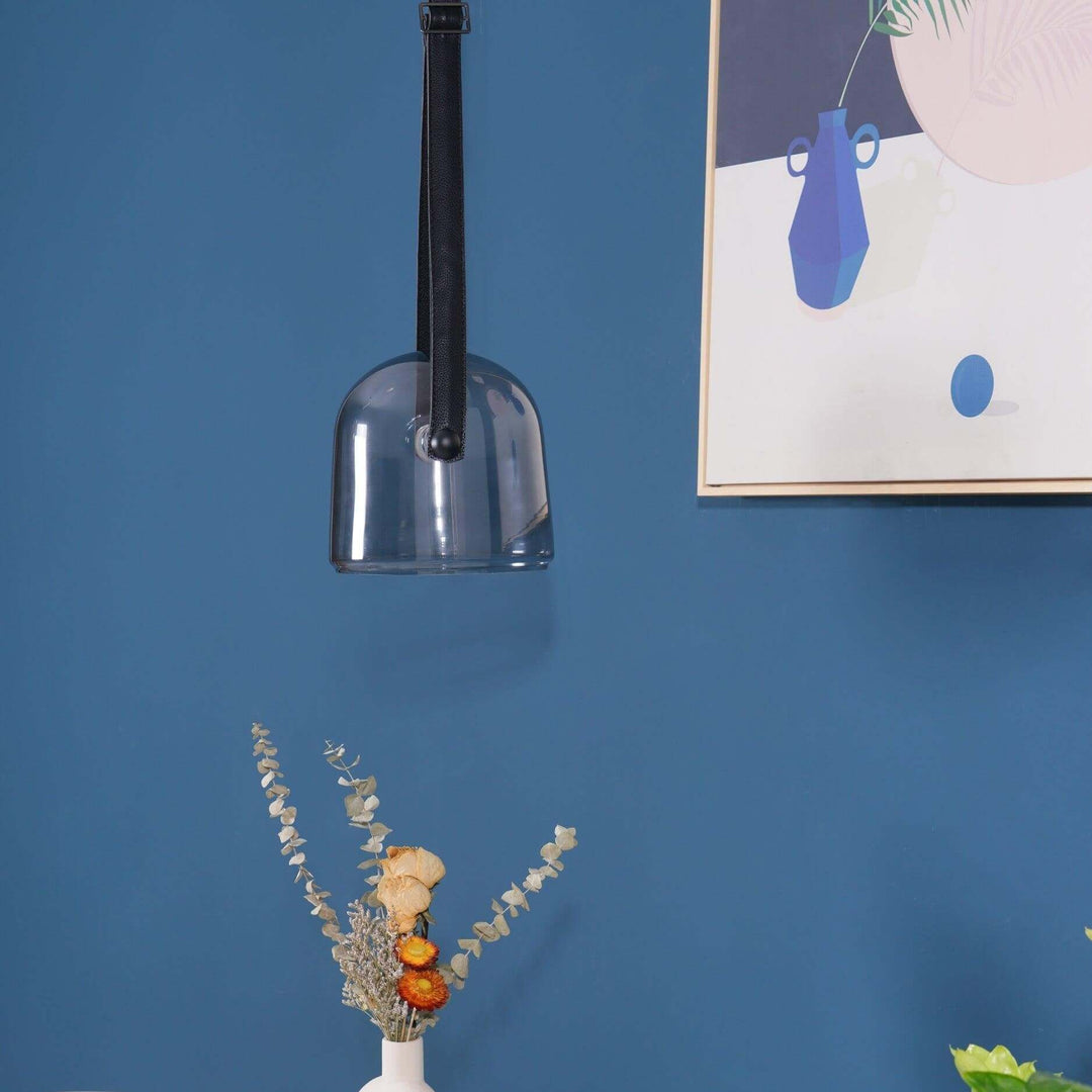 Elegant Pendellampe i Metal og Glas - 20cm