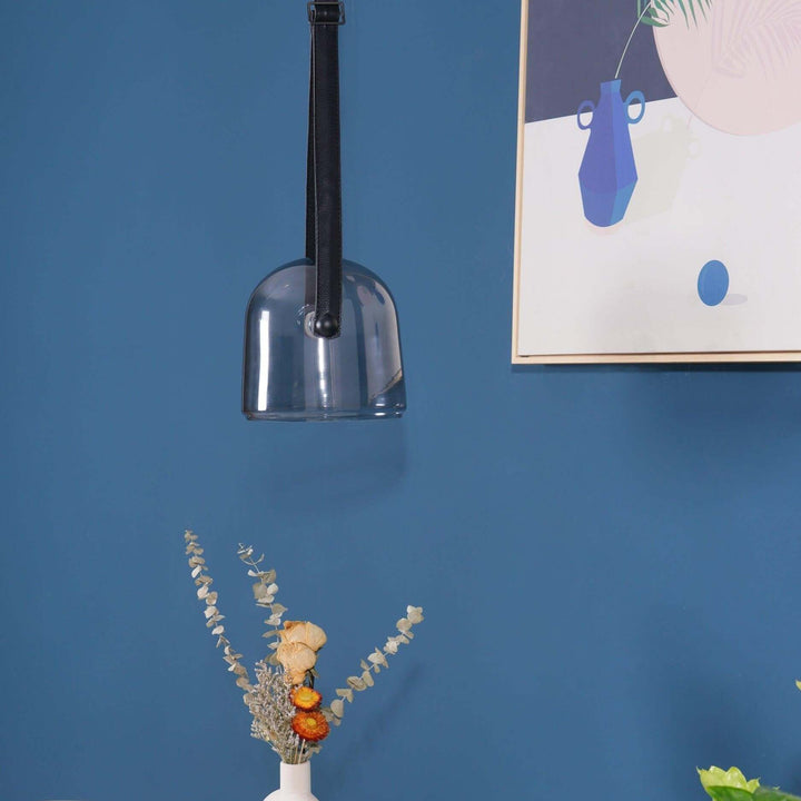 Elegant Pendellampe i Metal og Glas - 20cm