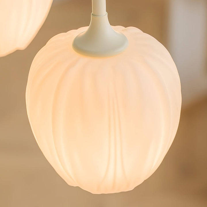 Elegant Matcha Lysekrone i Tulipandesign