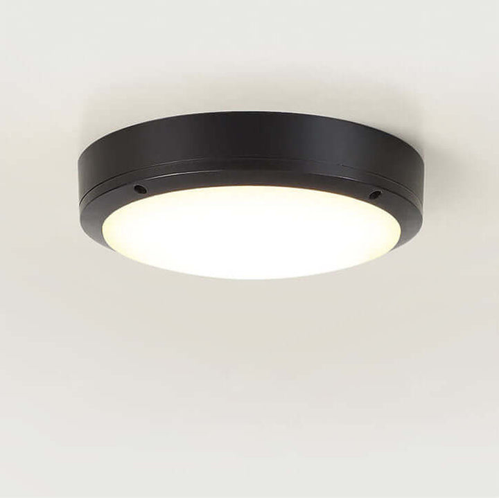 Vandtæt LED Udendørs Loftslampe Rund Aluminium