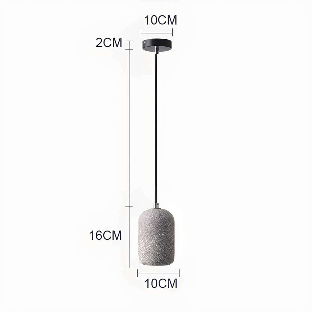 Moderne Cement Pendellampe - Dia 16cm