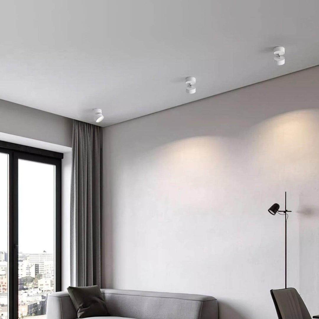 Justerbar Loftslampe i Aluminium - 10cm