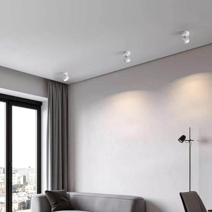 Justerbar Loftslampe i Aluminium - 10cm