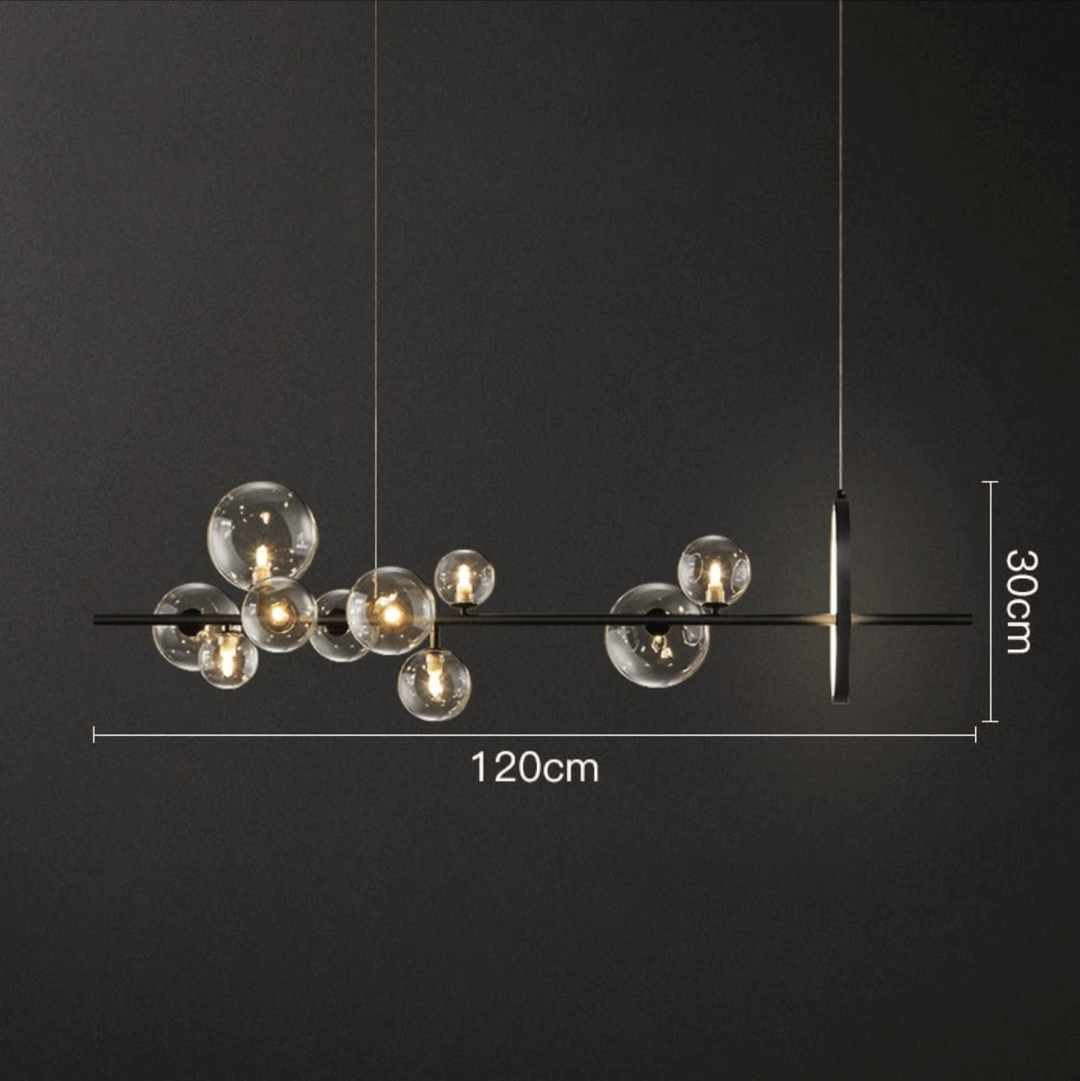 Elegant Glas Boble Lysekrone