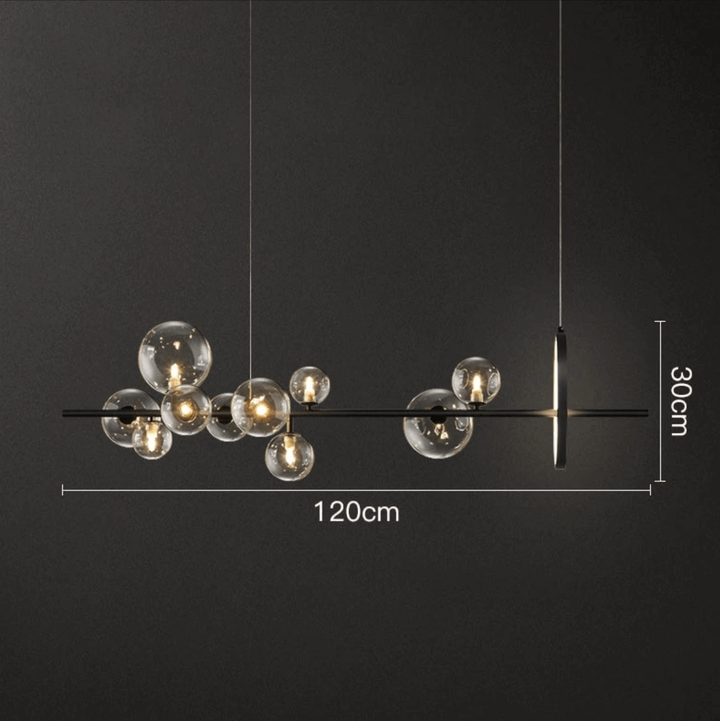 Elegant Glas Boble Lysekrone