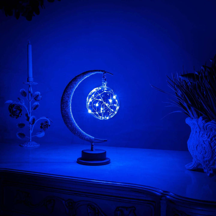 Magisk Månelampe 27cm - LED Glaslampe