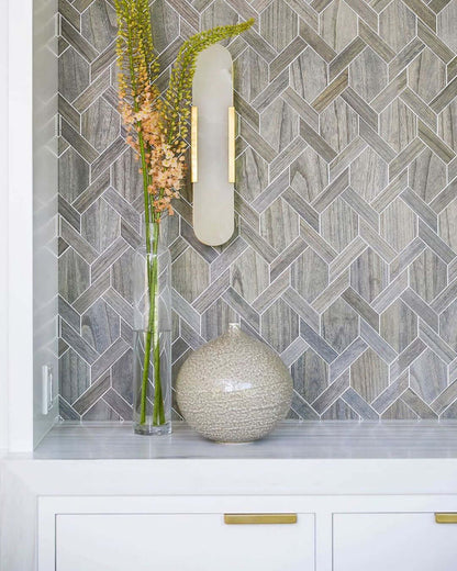 Alabast Væglampe, Aflang Design