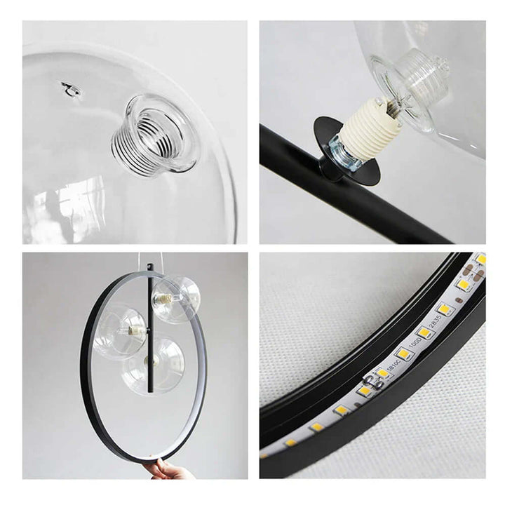 Moderne Bobleglas Pendellampe